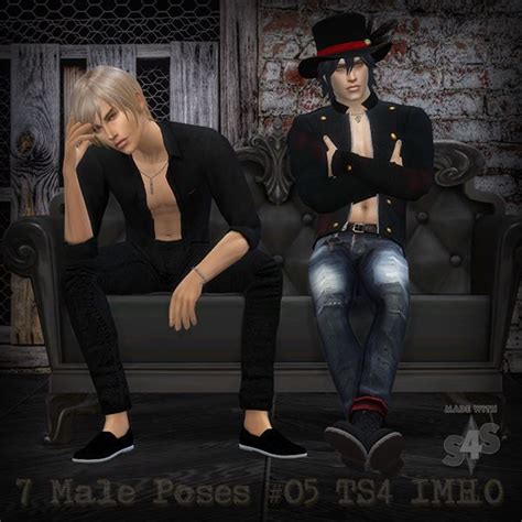 7 Male Poses 05 At Imho Sims 4 Sims 4 Updates Sims 4 Männliche