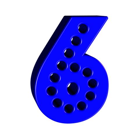 Stylish Numbers To Print 0 9 Blue P1