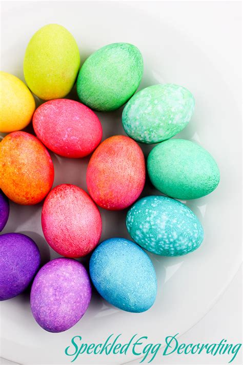 Dyeing Easter Eggs With Kids Rainbow Speckled Egg Decorating