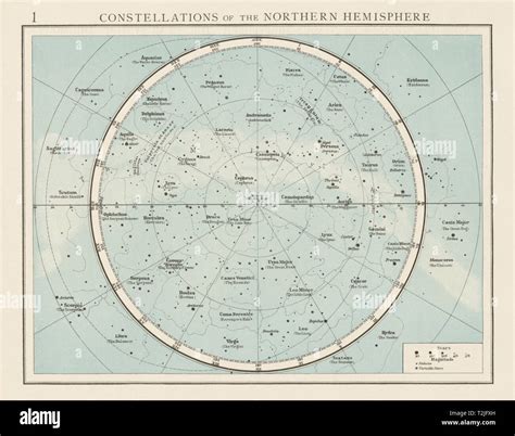 Northern Hemisphere Constellation Night Sky Star Chart The Times