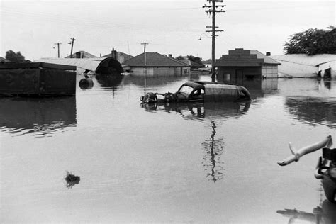 Flooded Streets During The Maitland Flood 1955 Lucey Collection