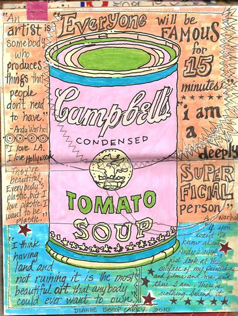 Andy Warhol Soup Can Coloring Page