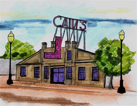 Cains Ballroom Dancing Drawing By Paul Meinerth Fine Art America