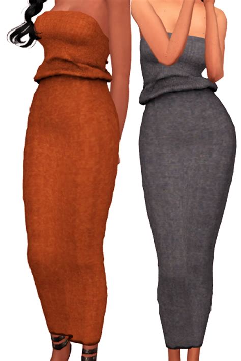 Sims 4 Ccs The Best Ann Dress By Buttersim