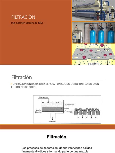 Filtración Teoria Pdf Filtración Ciencias Fisicas