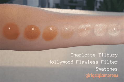 Charlotte Tilbury Hollywood Flawless Filter Primer And Highlighter Swatches Review
