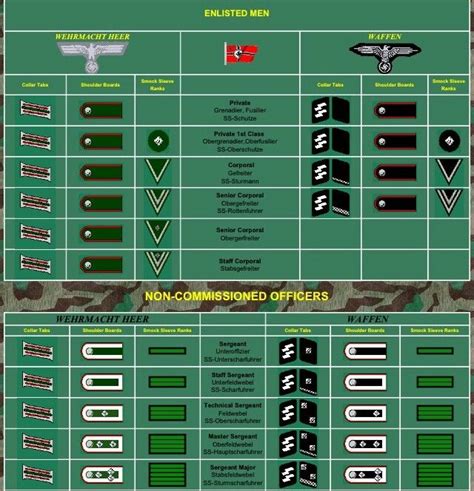 Pin By Shayla Everhate On Wwii German Insignias Military Ranks Army