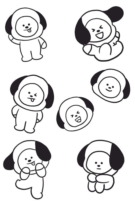 Logo Bts Bt21 Coloring Pages Printable