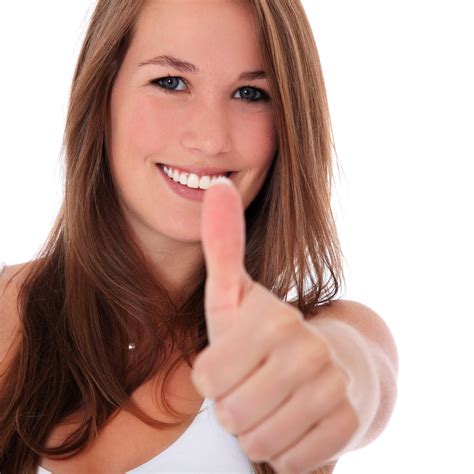 USAFIS Organization Attractive Babe Woman Showing Thumbs Up All On White Background