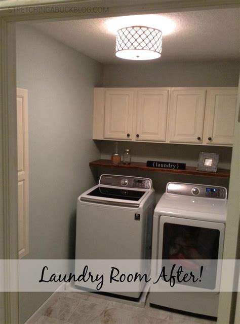 Does the use of a gfci in the laundry room create a problem having the washer plugged into it? DIY Laundry Room Makeover - Stretching a Buck | Stretching ...