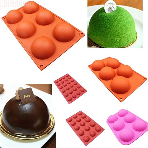 COOKNBAKE DIY Even Domed DIY Silicone Cake Mold Soap Mold Jelly Pudding Silicone Chocolate
