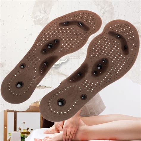 1 Pair Shoe Pad Magnetictherapy Massage Foot Insole Care Acupuncture Comfort Pads Cushion Unisex