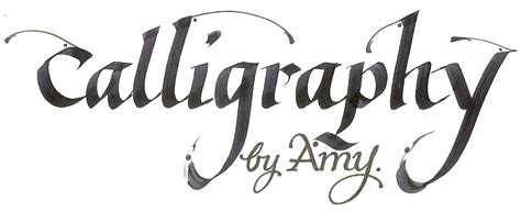 Amy S Nielsen Artist And Calligrapher Calligraphy Gallery