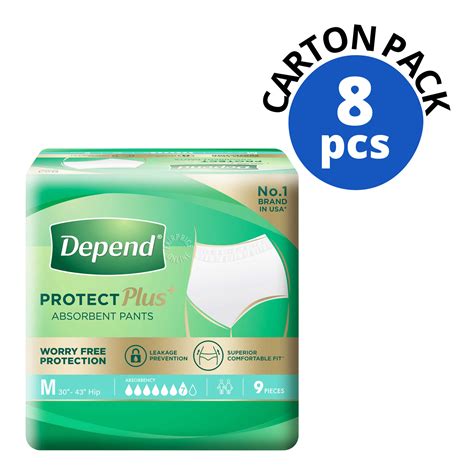 Depend Protect Pants Unisex Adult Diaper M Ntuc Fairprice