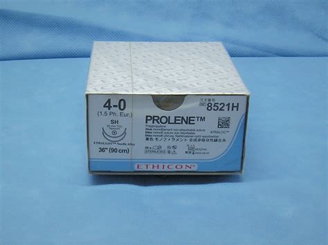 Ethicon 8521h Prolene Suture Size 4 0 Sh Taper Double Armed Da Medical