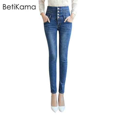 betikama jeans skinny mulher denim calças de cintura alta empurrar para cima calças de brim das