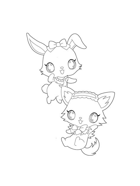 Anime Animals Coloring Pages Free Printable Anime Animals Coloring Pages