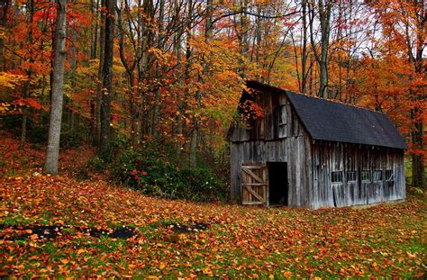 Autumn Country Barn Autumn Country Barn Rural Fall Foliage Flickr