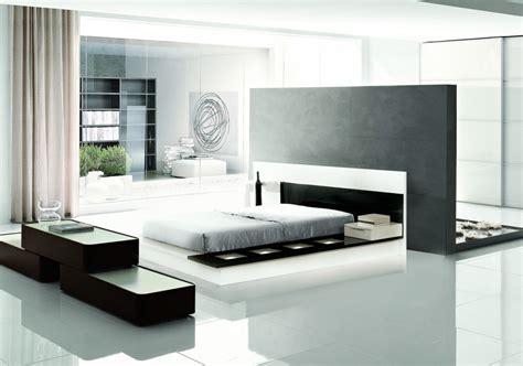 Modrest Impera Contemporary Lacquer Platform Bed Beds Bedroom