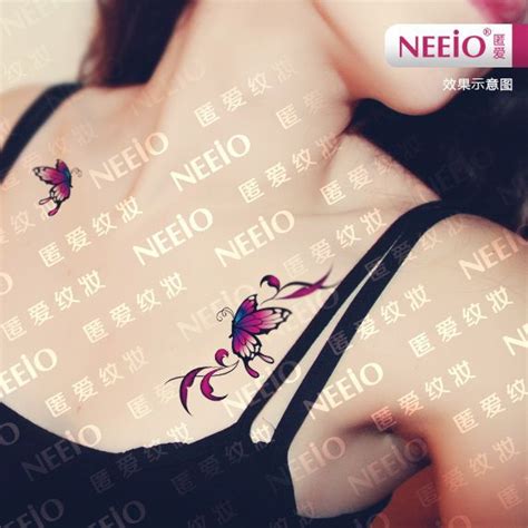 Neeio Waterproof Temporary Tattoo Butterfly And Flower Yesstyle