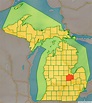Map of Saginaw County, Michigan