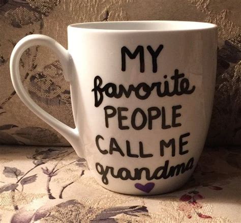 My Favorite People Call Me Grandma Mug Grandma Mug Mugs Silhouette
