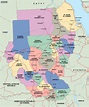sudan political map. Vector Eps maps. Eps Illustrator Map | Vector ...