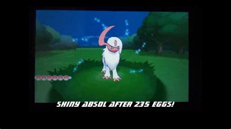 Pokémon X And Y Shiny Absol After 235 Eggs Youtube