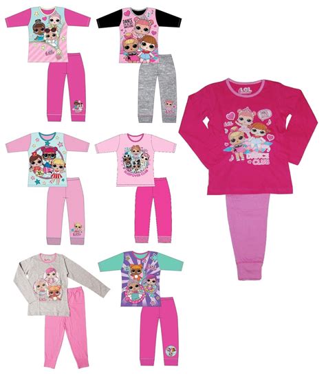 Girls Lol Surprise Nightwear Pjs Set Dance Club Pyjamas Kids Pajamas