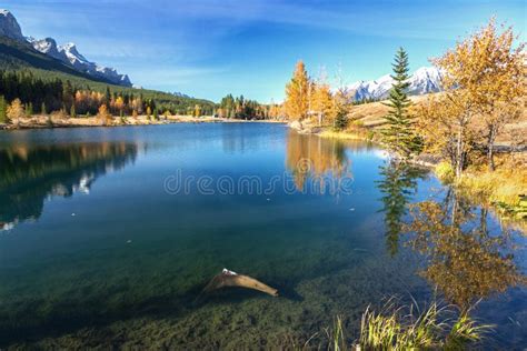 Canadian Rocky Mountain Autumn Landscape Stock Photo Image Of Nature