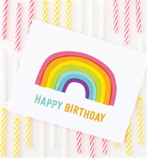 Rainbow Birthday Card Graphic Anthology