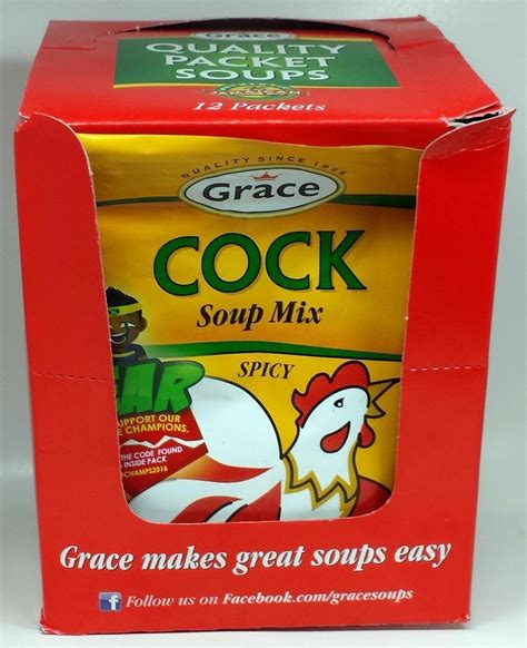 Jamaican Grace Cock Soup Mix Spicy 12 Packs X 1 76oz 50g Warm And Spicy Taste Ebay