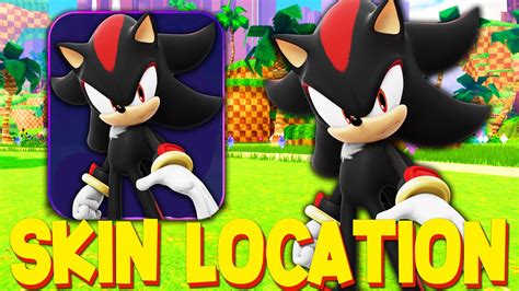Shadow The Hedgehog Character Skin Location Roblox Sonic Speed