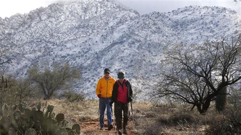 Photos Snowfall In Tucson Arizona California