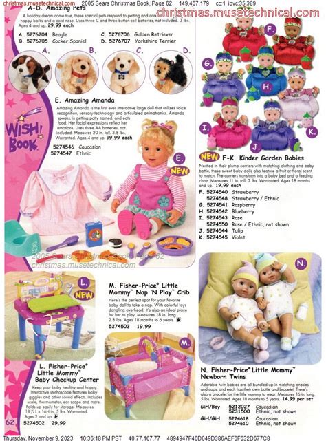 2005 Sears Christmas Book Page 62 Catalogs And Wishbooks