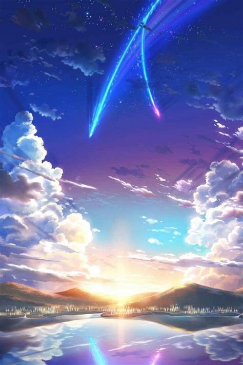 Comet Tiamat Anime Scenery Anime Scenery Wallpaper Kimi No Na Wa
