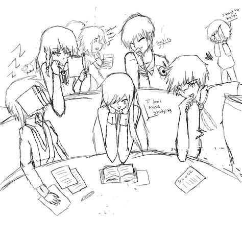 Study Group Sketch By Emiko140 On Deviantart