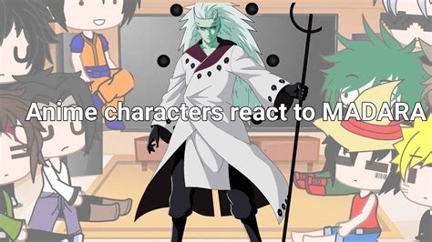anime characters react to youtube