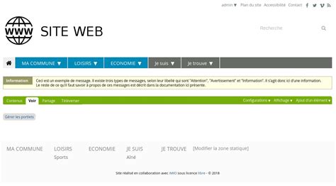 2.1. La page d'accueil — Documentation Documentation iA.Smartweb 0.1