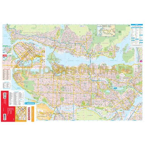 Vancouver British Columbia Street Map Gm Johnson Maps