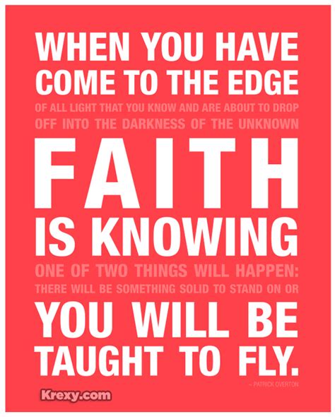 Faith Picture Quotes Faith Is Knowing Krexy Living