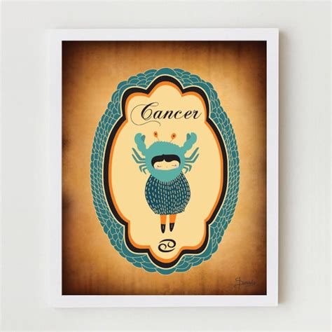 CANCER Zodiac Sign Astrology Horoscope Astrological Sign Etsy