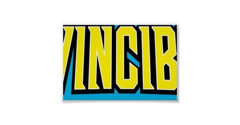 Invincible Logo Poster Zazzle