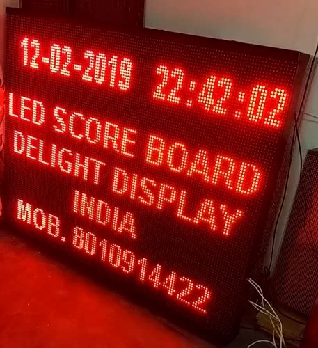 Red P10 Outdoor Led Display Board Rs 1400 Square Feet Delight Display