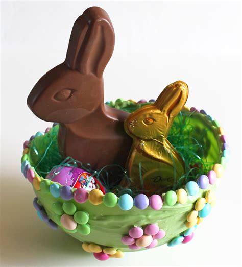 An Easter Basket Made Of Candy