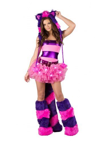 j valentine women s sexy cheshire cat costume l purple pink go halloween costumes