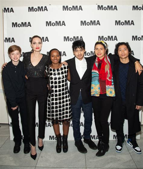 Angelina Jolie And Her Kids At Momas Fortnight Nyc