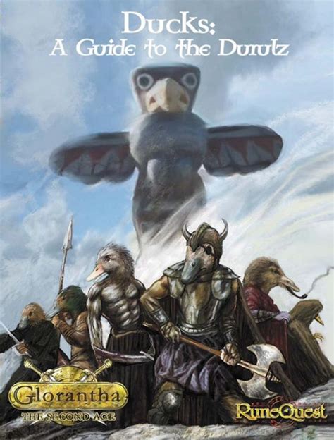 You can get emirikol's guide to devils here. paizo.com - RuneQuest: Glorantha—Ducks: A Guide to the Durulz