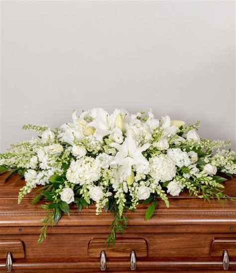 Pastel Casket Spray Deluxe Funeral Flowers Casket Flowers Funeral