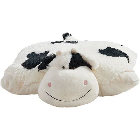 Signature Jumboz Cozy Cow Plush Floor Pillow Animal Pillows